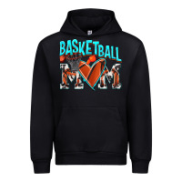 Black Basketball Mom Urban Hoodie - NancyCooperArtShop