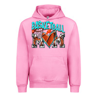 Fuchsia Pink Basketball Mom Urban Hoodie - NancyCooperArtShop