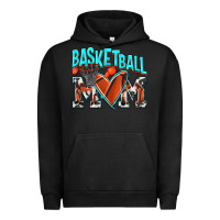Pigment Black Basketball Mom Urban Hoodie - NancyCooperArtShop