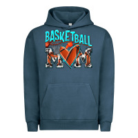 Pigment Midnight Navy Basketball Mom Urban Hoodie - NancyCooperArtShop