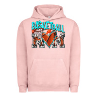 Pigment Salmon Basketball Mom Urban Hoodie - NancyCooperArtShop