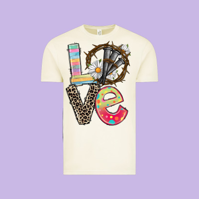Love Crown Of Thorns Easter Day Vintage Tee Designed By Cowgirlartshop
