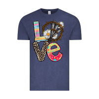 Vintage Denim Love crown of thorns Easter Day Vintage Tee - CowGirlArtShop
