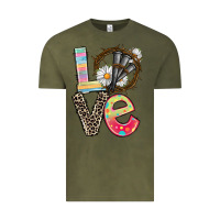 Vintage Olive Love crown of thorns Easter Day Vintage Tee - CowGirlArtShop