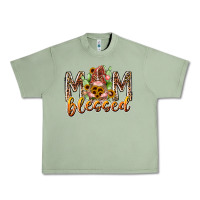 Oil Green mom blessed Urban Heavy Tee - RacoonDesign