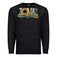 Black love like jesus sunflowers Premium Sweatshirt - NancyCooperArtShop