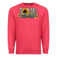 Cardinal love like jesus sunflowers Premium Sweatshirt - NancyCooperArtShop