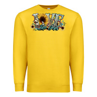 Lemon love like jesus sunflowers Premium Sweatshirt - NancyCooperArtShop