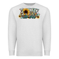 Oatmeal Heather love like jesus sunflowers Premium Sweatshirt - NancyCooperArtShop