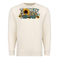 Sandshell love like jesus sunflowers Premium Sweatshirt - NancyCooperArtShop