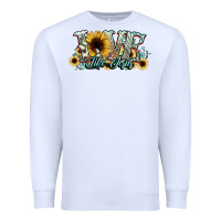 White love like jesus sunflowers Premium Sweatshirt - NancyCooperArtShop