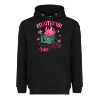 Black emotional dumpster fire Heavyweight Hoodie - MaliasSmallBusiness