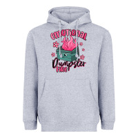 Heather Grey emotional dumpster fire Heavyweight Hoodie - MaliasSmallBusiness