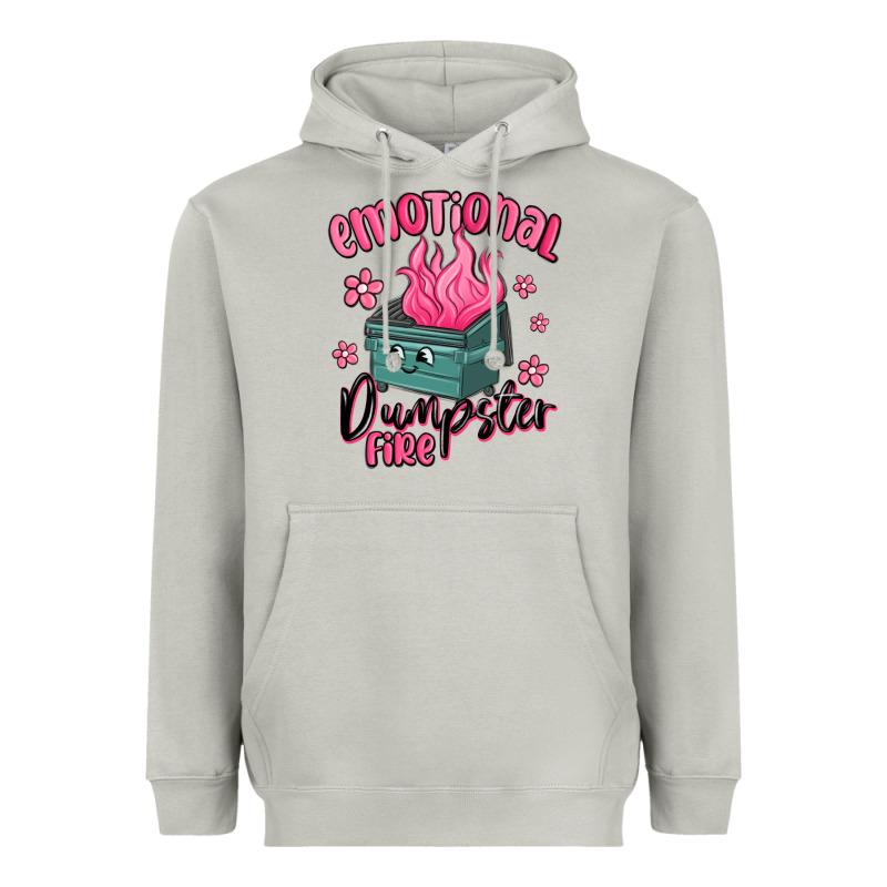 Emotional Dumpster Fire Heavyweight Hoodie by MaliasSmallBusiness | Teevron