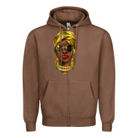 Chestnut african woman Zipper Hoodie - NancyCooperArtShop