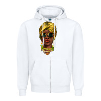 White african woman Zipper Hoodie - NancyCooperArtShop