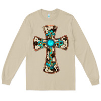 Mushroom cowhide gemstone  cross Long Sleeve Tee - JahusDesignShop