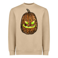 Watercolor Leopard Pumpkin Heavyweight Sweatshirt | Teevron