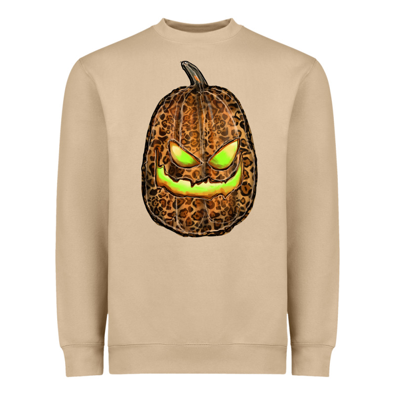 Watercolor Leopard Pumpkin Heavyweight Sweatshirt by RanaPortraitStore | Teevron
