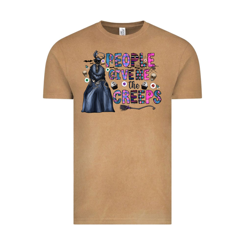 People Give Me The Creeps Vintage Tee by CowhideDigitalArt | Teevron