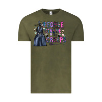 Vintage Olive people give me the creeps Vintage Tee - CowhideDigitalArt