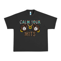 Pigment Black calm your mits baseball Urban Heavy Tee - CowhideDigitalArt