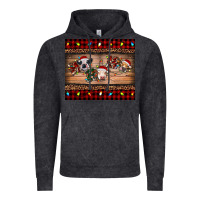 Hohoho Christmas Cows Vintage Hoodie | Teevron