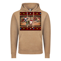 Vintage Coffee hohoho christmas cows Vintage Hoodie - RanaPortraitStore