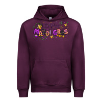 Mauve Wine little miss mardi gras Urban Hoodie - texasbilliewilder