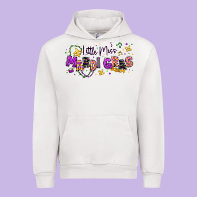 Little Miss Mardi Gras Urban Hoodie Designed By Texasbilliewilder