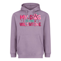 Lavender my dog is my valentine Heavyweight Hoodie - MaliasSmallBusiness