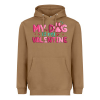 Toasted Coconut my dog is my valentine Heavyweight Hoodie - MaliasSmallBusiness