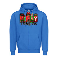 True Royal merry christmas license plate letters Zipper Hoodie - Jasminsmagicworld