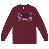 Burgundy witch gnomes Halloween Long Sleeve Tee - BundleAndBundleShop