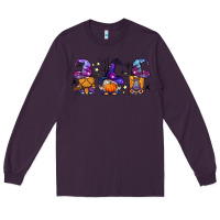 Plum witch gnomes Halloween Long Sleeve Tee - BundleAndBundleShop