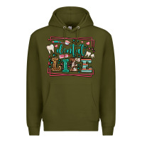 Army Green Dental life leopard frame Premium Hoodie - LillyAllenDesigns