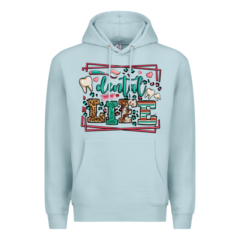 Dental Life Leopard Frame Premium Hoodie by LillyAllenDesigns | Teevron
