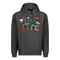 Charcoal Heather Dental life leopard frame Premium Hoodie - LillyAllenDesigns