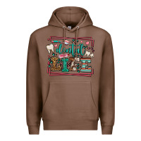Chestnut Dental life leopard frame Premium Hoodie - LillyAllenDesigns