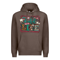 Coffee Dental life leopard frame Premium Hoodie - LillyAllenDesigns