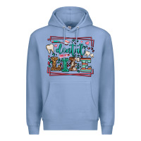 Colony Blue Dental life leopard frame Premium Hoodie - LillyAllenDesigns