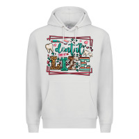 Dove Grey Dental life leopard frame Premium Hoodie - LillyAllenDesigns