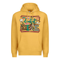 Mustard Dental life leopard frame Premium Hoodie - LillyAllenDesigns