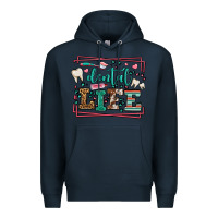Navy Dental life leopard frame Premium Hoodie - LillyAllenDesigns