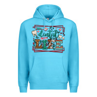 Ocean Blue Dental life leopard frame Premium Hoodie - LillyAllenDesigns