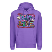 Purple Dental life leopard frame Premium Hoodie - LillyAllenDesigns