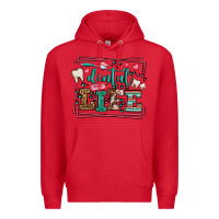 Red Dental life leopard frame Premium Hoodie - LillyAllenDesigns