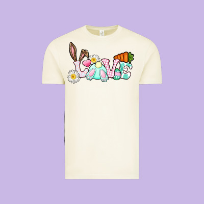 Love Easter Bunny Easter Day Vintage Tee Designed By Cowgirlartshop
