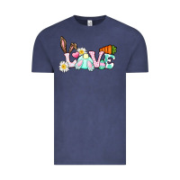 Vintage Denim Love Easter bunny Easter Day Vintage Tee - CowGirlArtShop