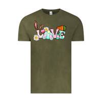 Vintage Olive Love Easter bunny Easter Day Vintage Tee - CowGirlArtShop